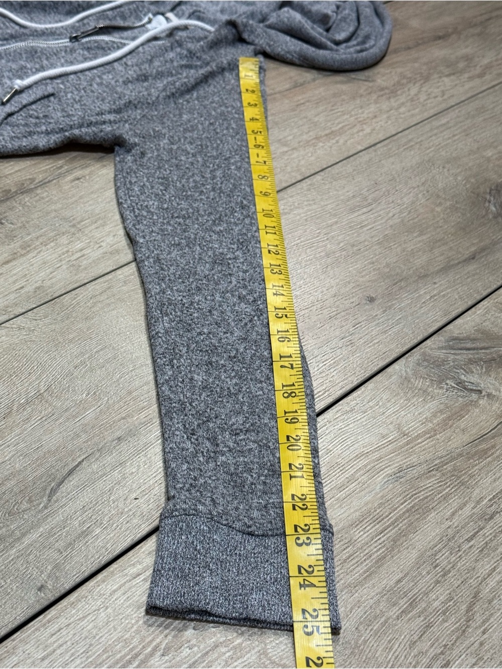 Urban Outfitters Gray Soft Knit Cropped Zip Up Hoodie Lounge Jacket | Small - Picture 15 of 15